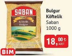 SABAN BULGUR KÖFTELİK 1000 G